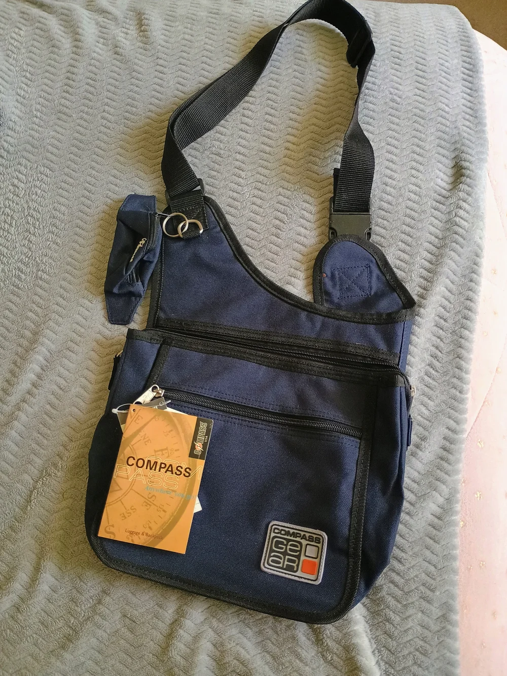 Navy Crossbody Sling Bag for Men or Women